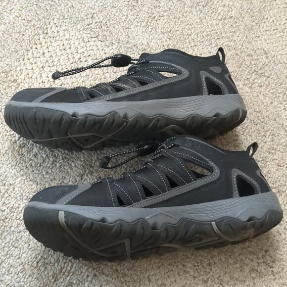 Eddie Bauer Men's Arvada Bungee Lace Lightweight Water Sandals Size 9M Black - Picture 6 of 9